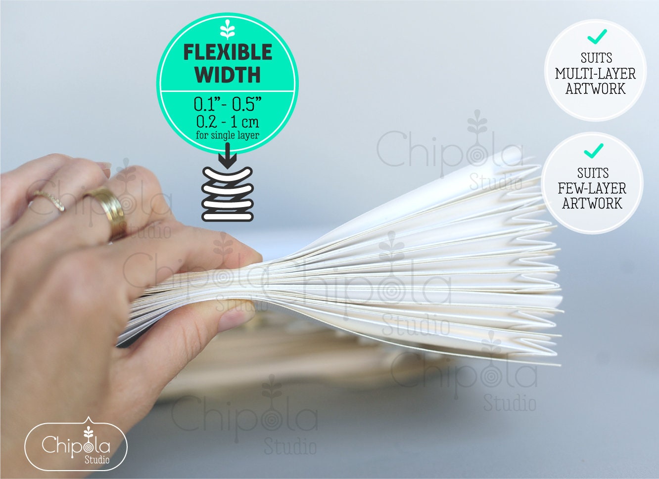 Flexispacers Template From Cardstock for a Layered Artwork Etsy Canada