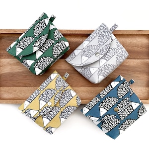 Piccola borsa a marsupio con stampa a riccio, borsa organizer per cavi, piccola borsa per il trucco, pochette tascabile, porta carte da viaggio, porta soldi per donna