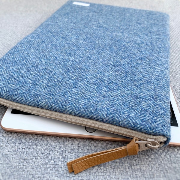 Blue parquet iPad sleeve case for 8/9/10th Generation, iPad mini 5/6, iPad Pro 11/12.9 inches, iPad Air4/5, laptop case for MacBook 13/14/16