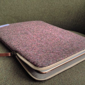 Handmade purple wool iPad sleeve case for iPad mini/ iPad Air/iPad Pro 11/12.9/iPad 10.2, MacBook Air/Pro/13/14/16 inch laptop/computer case