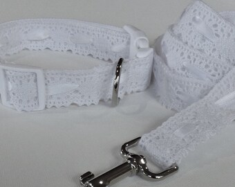 hockey lace dog collar