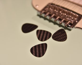 Púa de guitarra de fibra de carbono de 1 mm