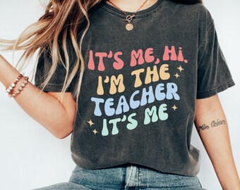 Retro Teacher Shirt, Comfort Colors Back to School Tee