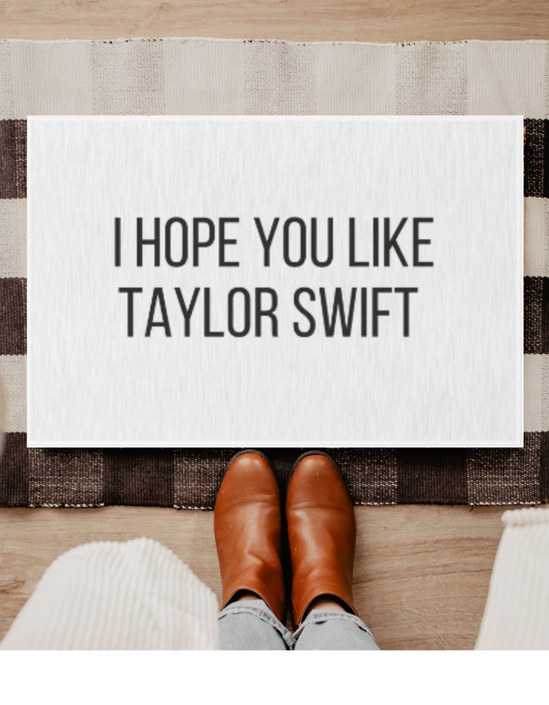 I Hope You Like Taylor Swift Outdoor Door Mat, Taylor Swift Decor