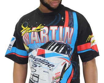 Vintage Mark Martin Valvoline Nascar T-Shirt Size XL