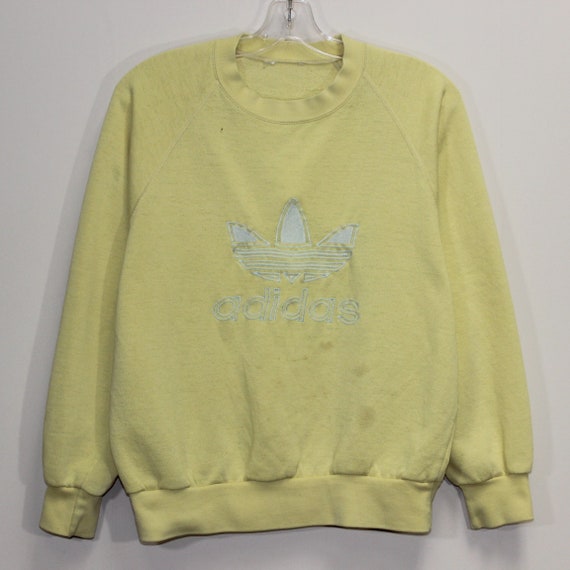 vintage yellow adidas sweatshirt