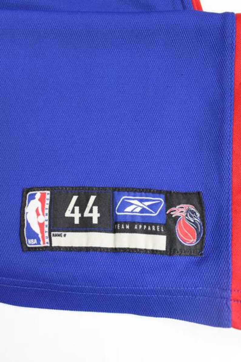Vintage Detroit Pistons Ben Wallace Authentic Reebok Jersey Size 44 L
