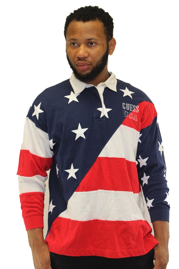 guess rugby shirt