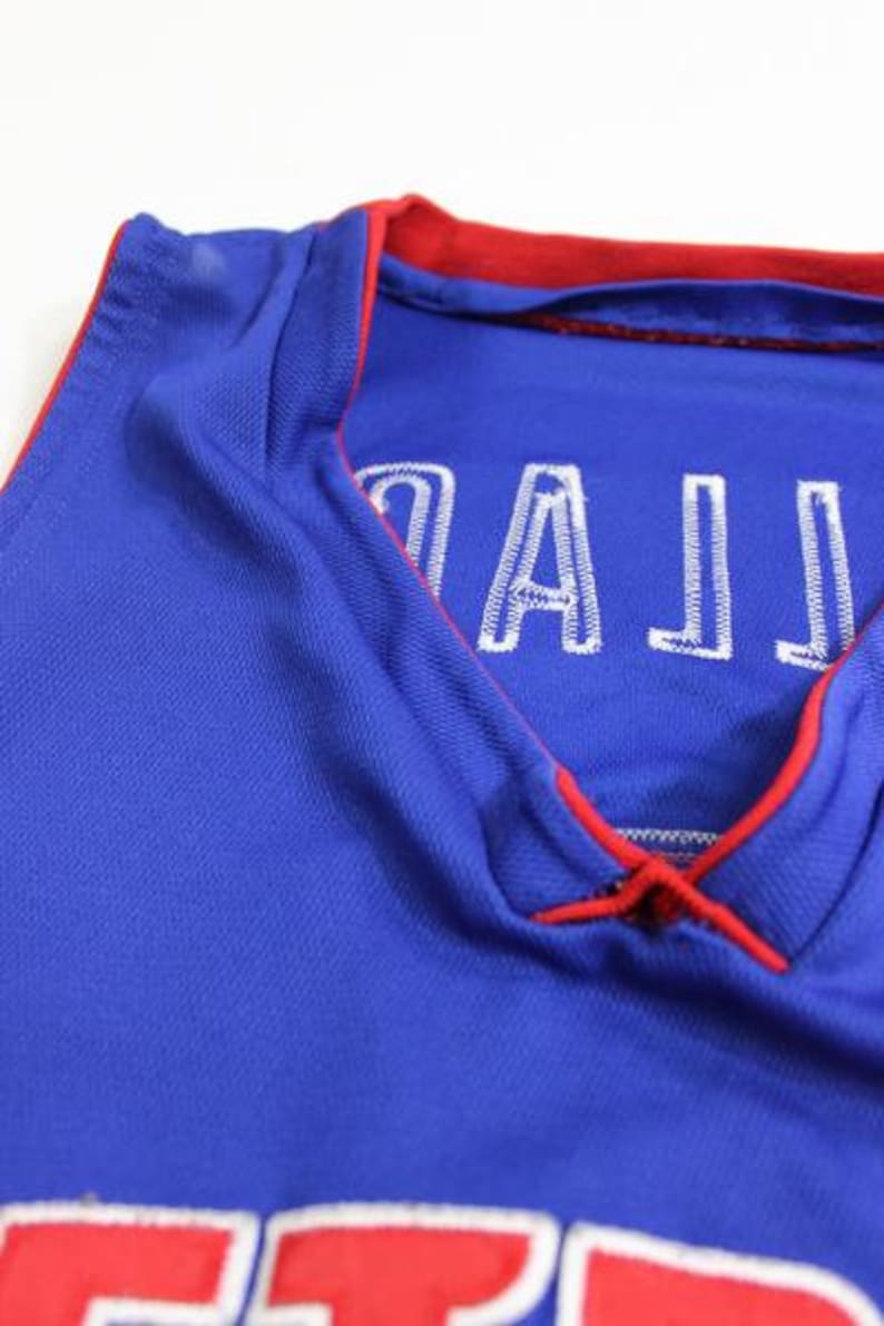 Vintage Detroit Pistons Ben Wallace Authentic Reebok Jersey Size 44 L