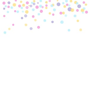 Printable Confetti Border 9 Pages Paper Craft Supplies Digital Download ...