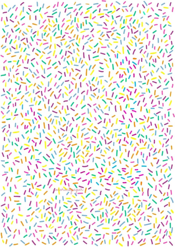 Printable Sprinkles 5 Pages Paper Craft Supplies - Etsy Canada
