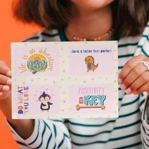 Teen Positive Affirmation Karten PNG Printable Daisy Karte Niedliche Gewohnheit Journal Wohlbefinden Aktivität Achtsamkeit Poster Kinder Arbeitsblatt Mindset