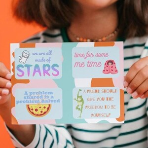 Mantra Positivo Infantil PNG Pôster de Sapo Mindfulness Cartão para Adolescentes Afirmação Digital Imprimível Sentimentos Citação Motivação Presente para Filha Sobrinha Escola
