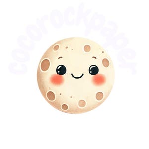 Paquete PNG de luna, estrella kawaii, lindo astronauta, planeta Tierra imprimible, descarga digital del sol, clipart de galaxia, linda ilustración de extraterrestre con cohete