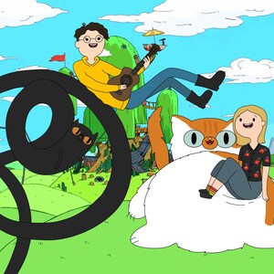 FREE PRINT & SHIPPING - Adventure Time Custom Portrait - Cartoon Family ...