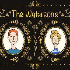 Familieportret illustratie met huisdieren, leuke aangepaste cartoontekening, cadeau voor moeder, gepersonaliseerd cadeau, stel portret, portret van foto