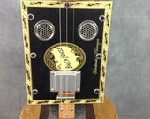 Po 39 Boy 3 String Acoustic Electric Brickhouse Cigar Box Resonator Guitar with Humbucker Pickup