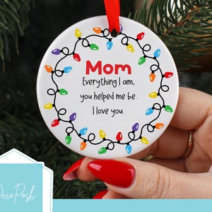 Christmas Ornament for Mom | Mom Gift | Mom Christmas | Ornament | Mom Christmas tree Ornament