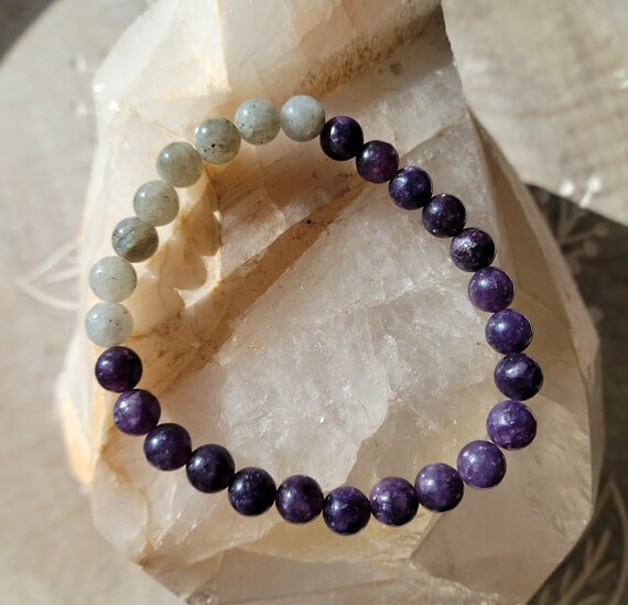 Crystal Purple Stacked Bracelets Crystal Purple Stacked Bracelets