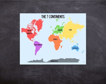 7 Continents Etsy