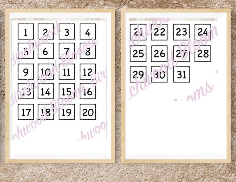 Printable Calendar Label Bundle Pack for Classroom or - Etsy
