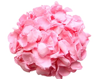 Pink rose petals for wedding confetti / decoration. Pink preserved rose petals, biodegradable