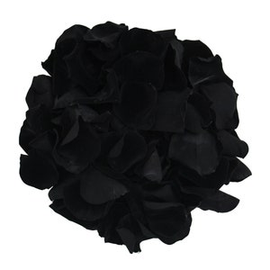 Black Rose Petals: Biodegradable Wedding Confetti, Table Decoration