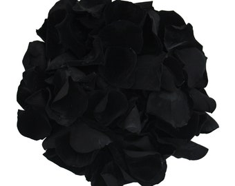 Black Rose Petals: Biodegradable Wedding Confetti, Table Decoration