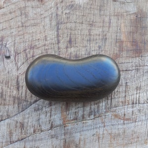 Large Hand Massager Bog Oak Wood Worry Stone Meditation Wood Wooden Pebble Zen Stone Anti Stress Calming Stone