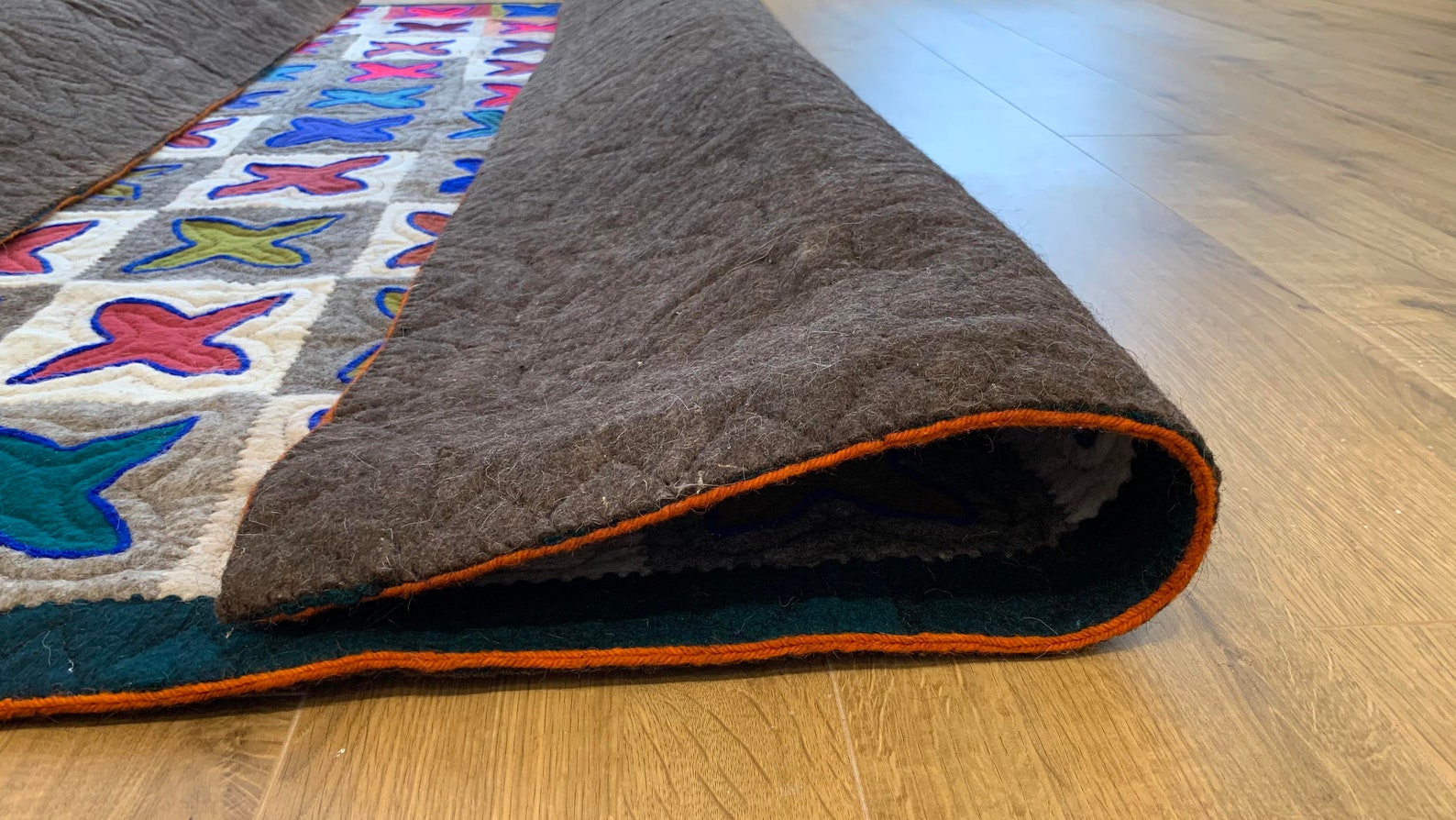 Kyrgyz kazakh shyrdak Felt rug natural Shyrdak Wool Handmade Etsy