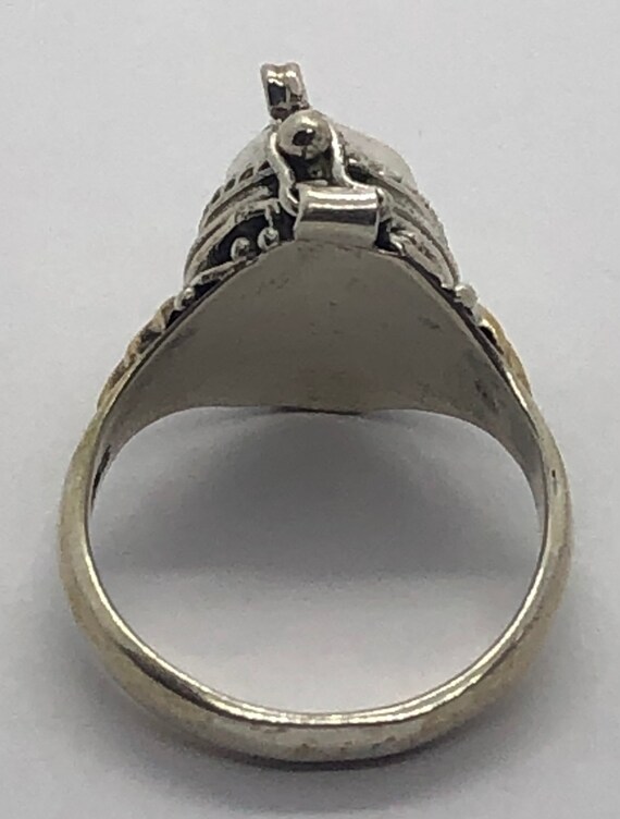 Poison Ring, Silver Garnet Poison Ring, Ring Size… - image 10