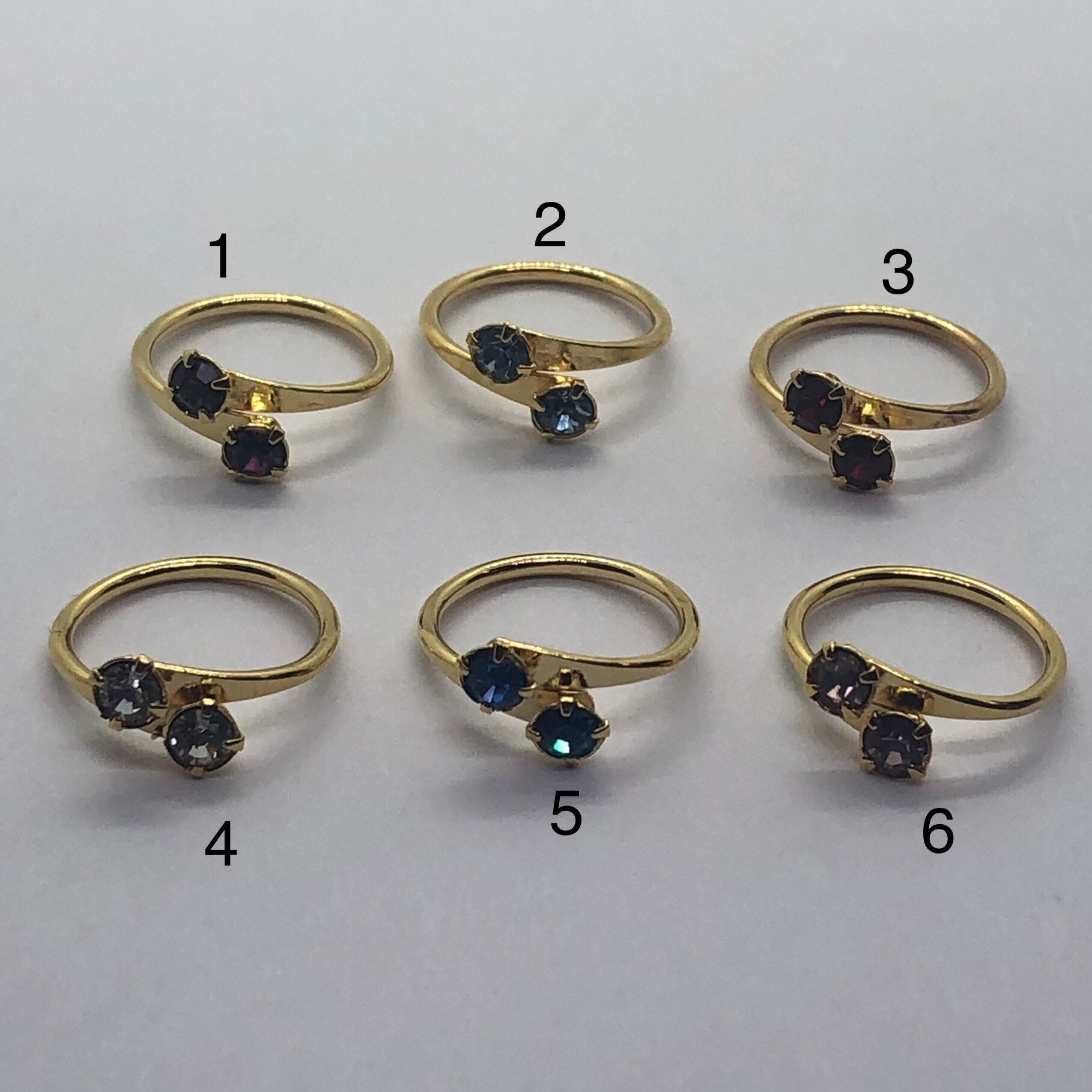 One Vintage Toy Ring Choose Your Color Adjustable Size 2 to Etsy