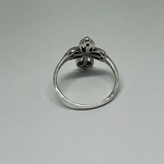 Silver Gothic Ring, Ring Size 2 - image 8