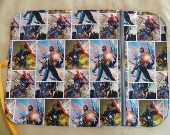 Lunch placemat - 'Captain America' theme - work or school - camping and picnic - any occasion gift - for yourself - lunch box