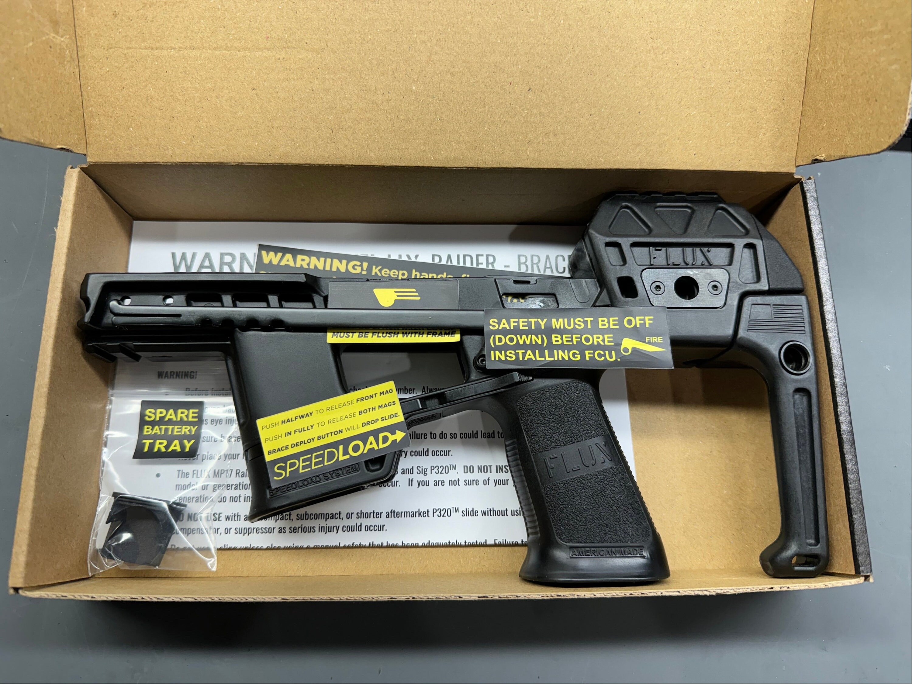 WTS FLUX DEFENSE RAIDER MP17 BRACE