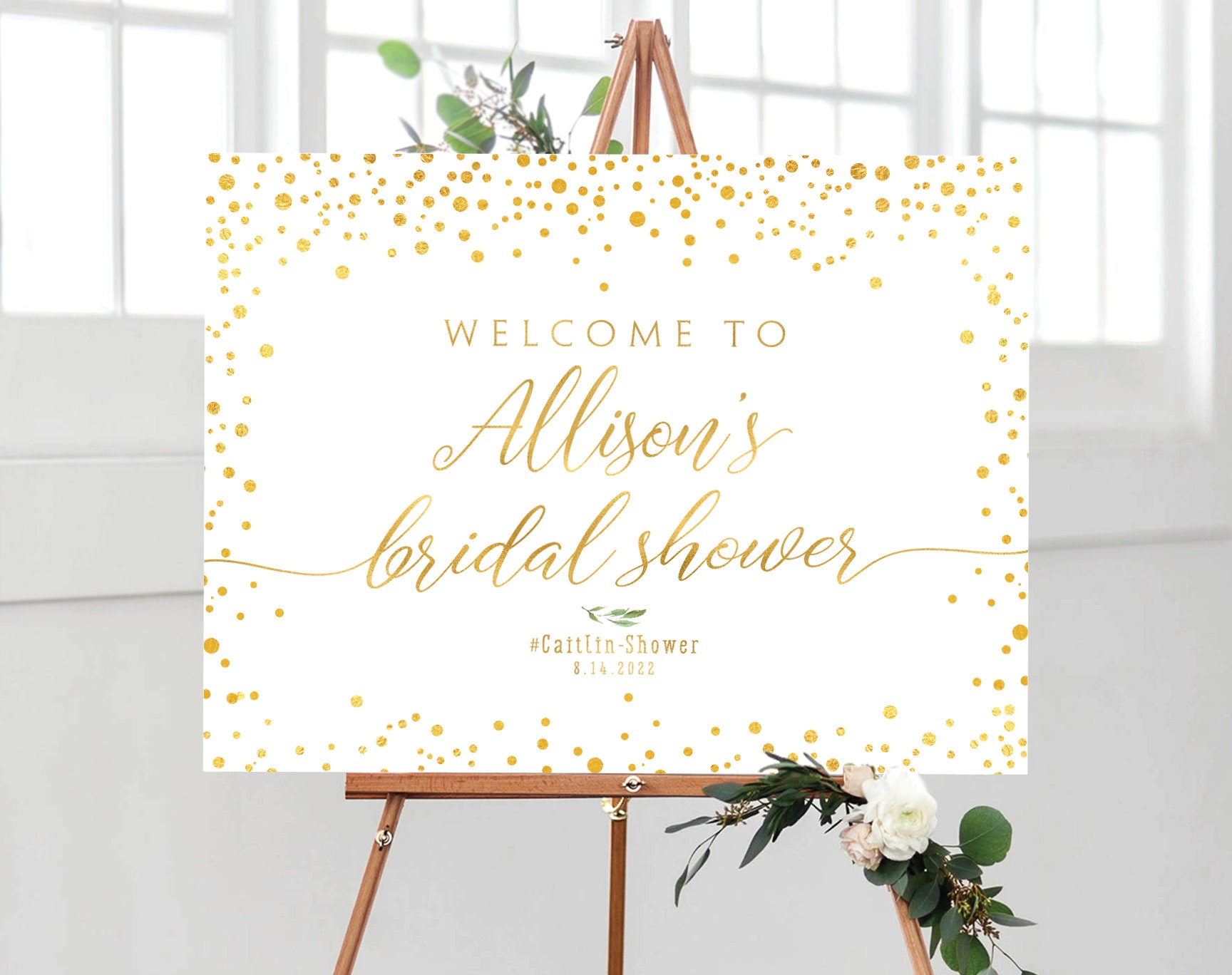 Bridal Shower Welcome Sign Custom Bridal Shower Banner | Etsy