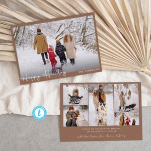 Photo Christmas Card, Boho Holiday Card, Christmas Card, Minimalist Christmas Card, Christmas Photo Card, Family Card, Merry Christmas