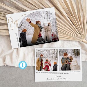 Photo Christmas Card, Boho Holiday Card, Christmas Card, Minimalist Christmas Card, Christmas Photo Card, Family Card, Merry Christmas