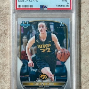 2022 -23 Bowman Chrome Universität #50 Caitlin Clark 1st Rookie PSA 9 MINT