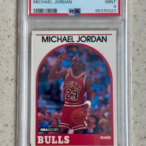 NBA Hoops Michael Jordan PSA 1989, 9 Mint