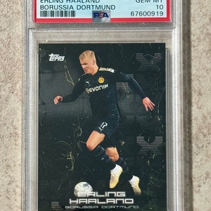 2020 Topps x BVB #25 Erling Haaland Borussia Dortmund PSA 10 Gem Mint