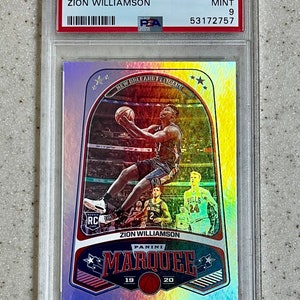 2019-20 Panini Chroniken XR #271 Zion Williamson Pelikane RC Rookie PSA 9 Mint