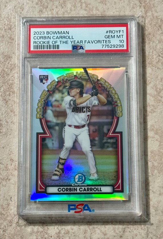 2023 Bowman Spotlights #BS-1 Corbin Carroll Rookie Baseball Card - Near Mint/Mint In Top Loader
