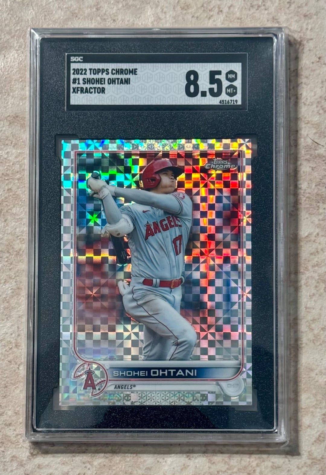 2022 Topps Chrome Shohei Ohtani Baseball Xfactor #1 SGC 8.5 Los Angeles ...