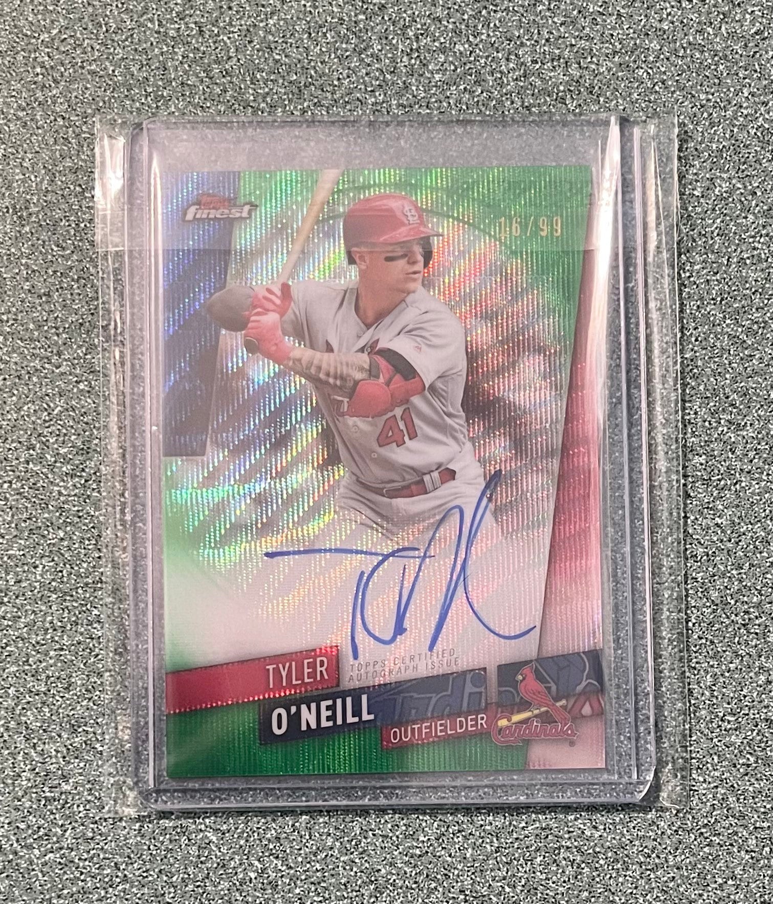 2019 Topps Finest Auto Green Wave Refractor 16/99 Tyler Etsy