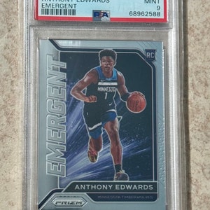 2020 Panini Prizm Emergent #3 Anthony Edwards  PSA 9 Rookie RC