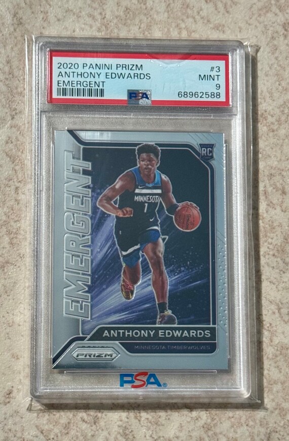 2020 Panini Prizm Emergent 3 Anthony Edwards PSA 9 Rookie RC - Etsy.de