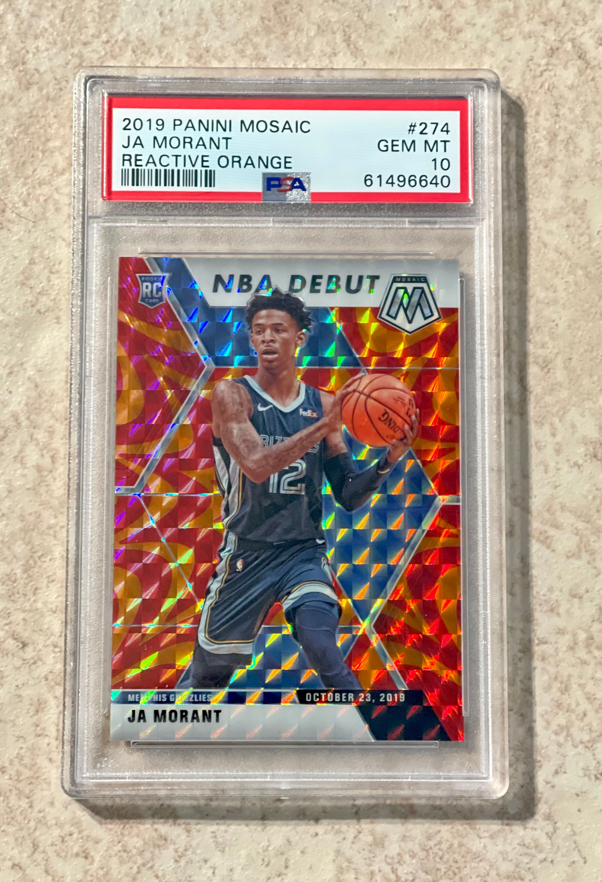 PSA9】2019 Panini Mosaic Ja Morant RC Rookie Card
