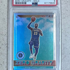 2019 Hoops Premium Stock Lebron James Zero Gravity Holo PSA 9 Mint #18 Cleveland Cavaliers Los Angeles Lakers