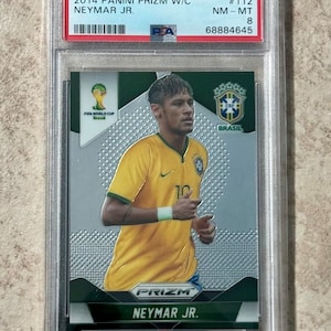 2014 Panini Prizm WM #112 Neymar Jr. Brasilien PSA 8